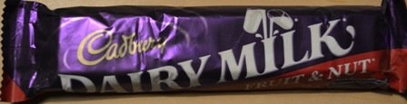 dairy milk fruit and nuts chocolate bar